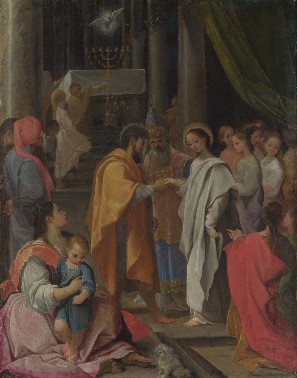 Marian ja Joosefin häät, noin 1590 tekijältä Lodovico Carracci