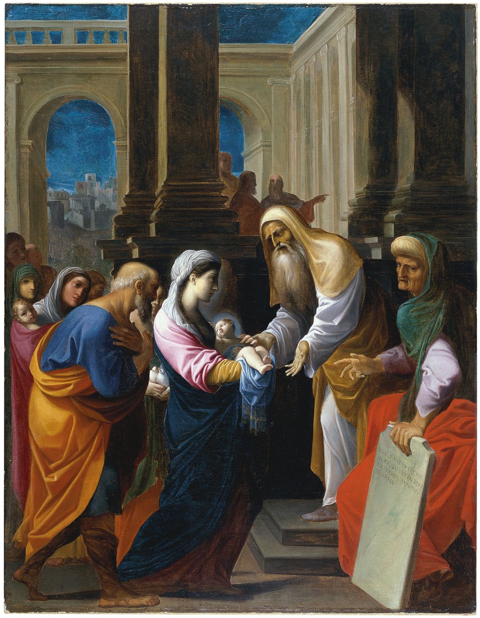 Esitys temppelissä tekijältä Lodovico Carracci