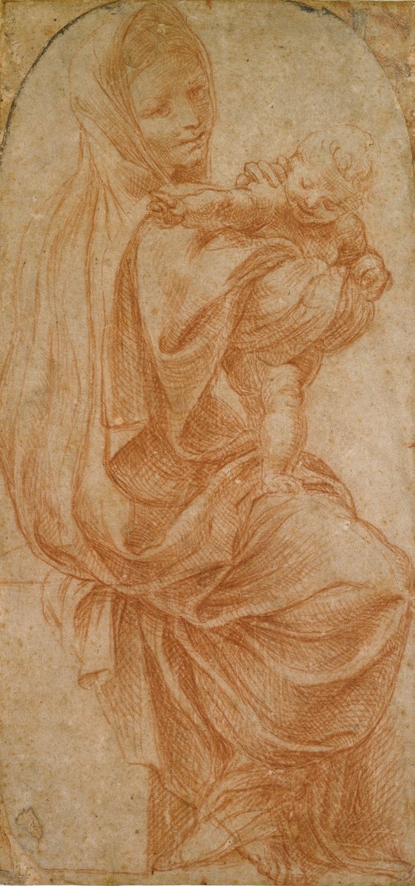 Neitsyt ja lapsi, 1575-1619 tekijältä Lodovico Carracci