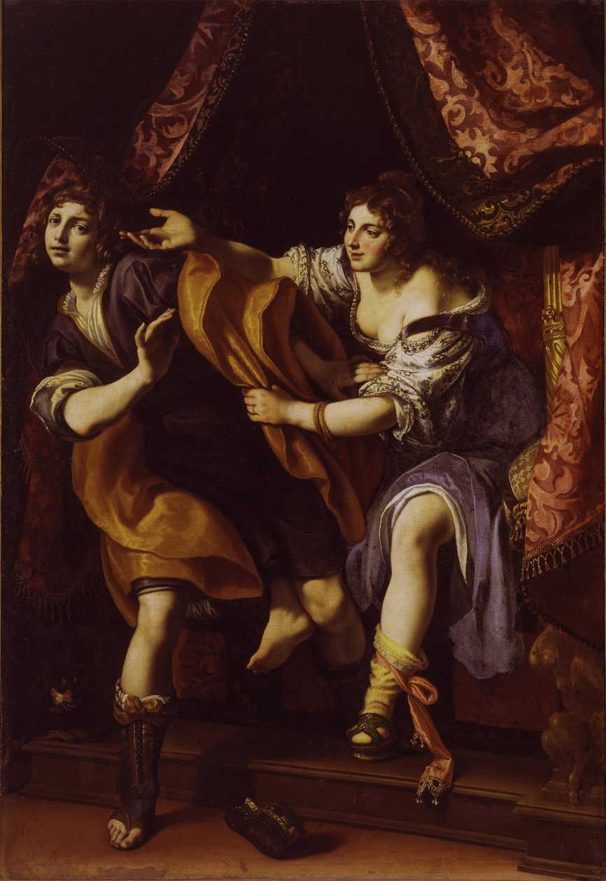 Joosefin ja Potifarin vaimo, 1610. tekijältä Lodovico Cigoli