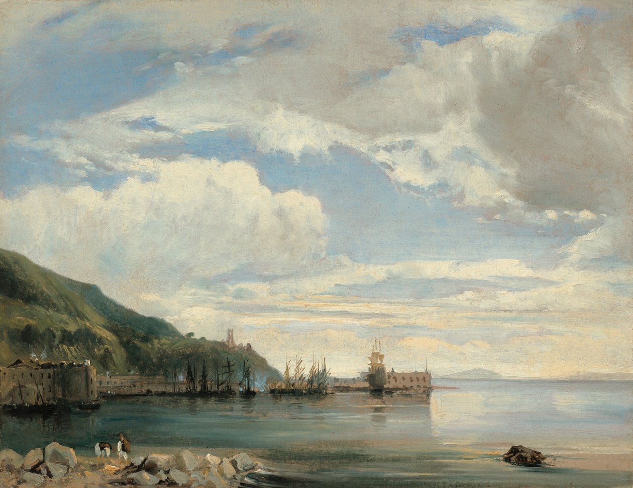 Napolinlahdella, n. 1830. tekijältä Léon François Antoine Fleury