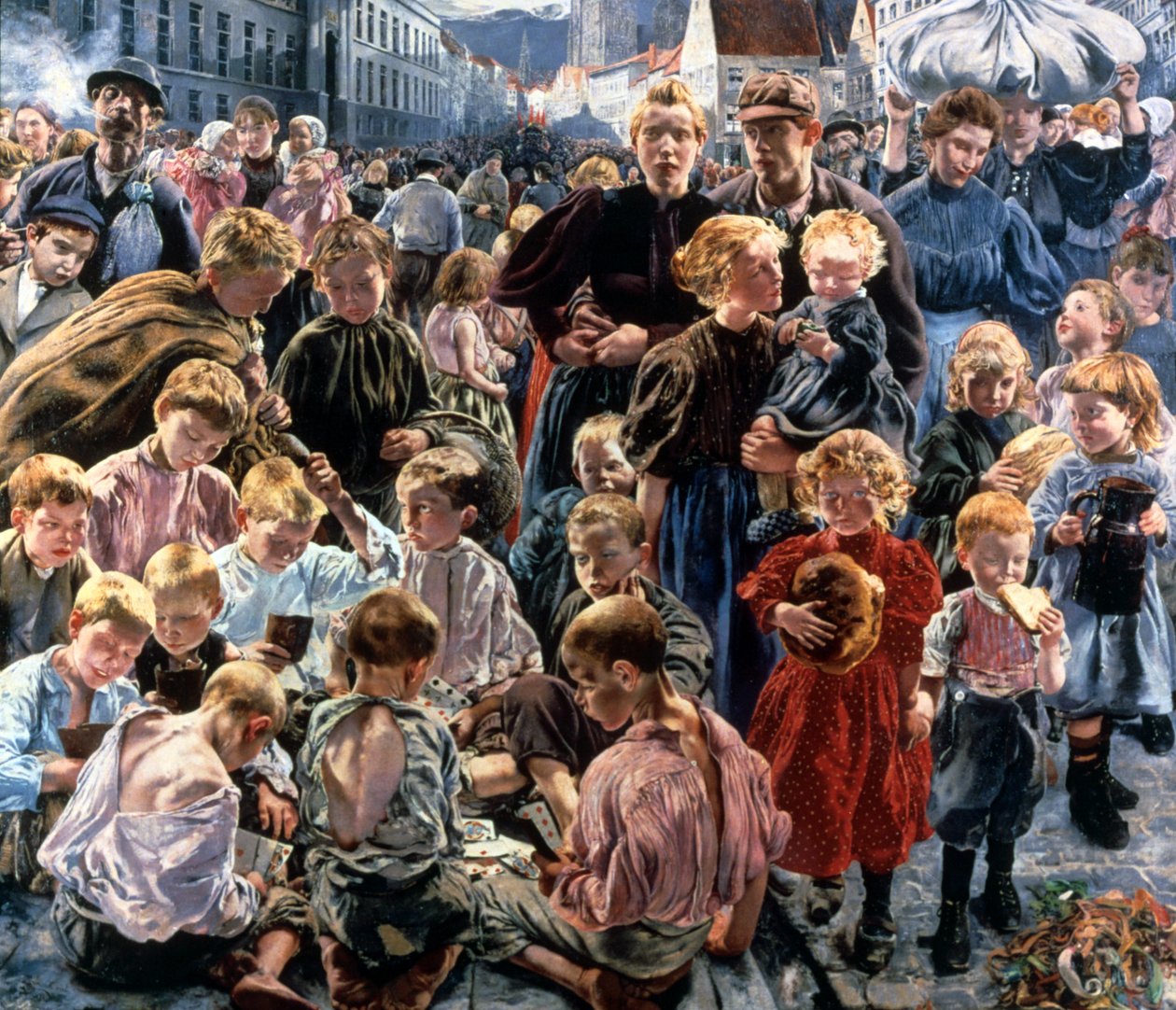 Työläisten aika, 1896 tekijältä Léon Frédéric