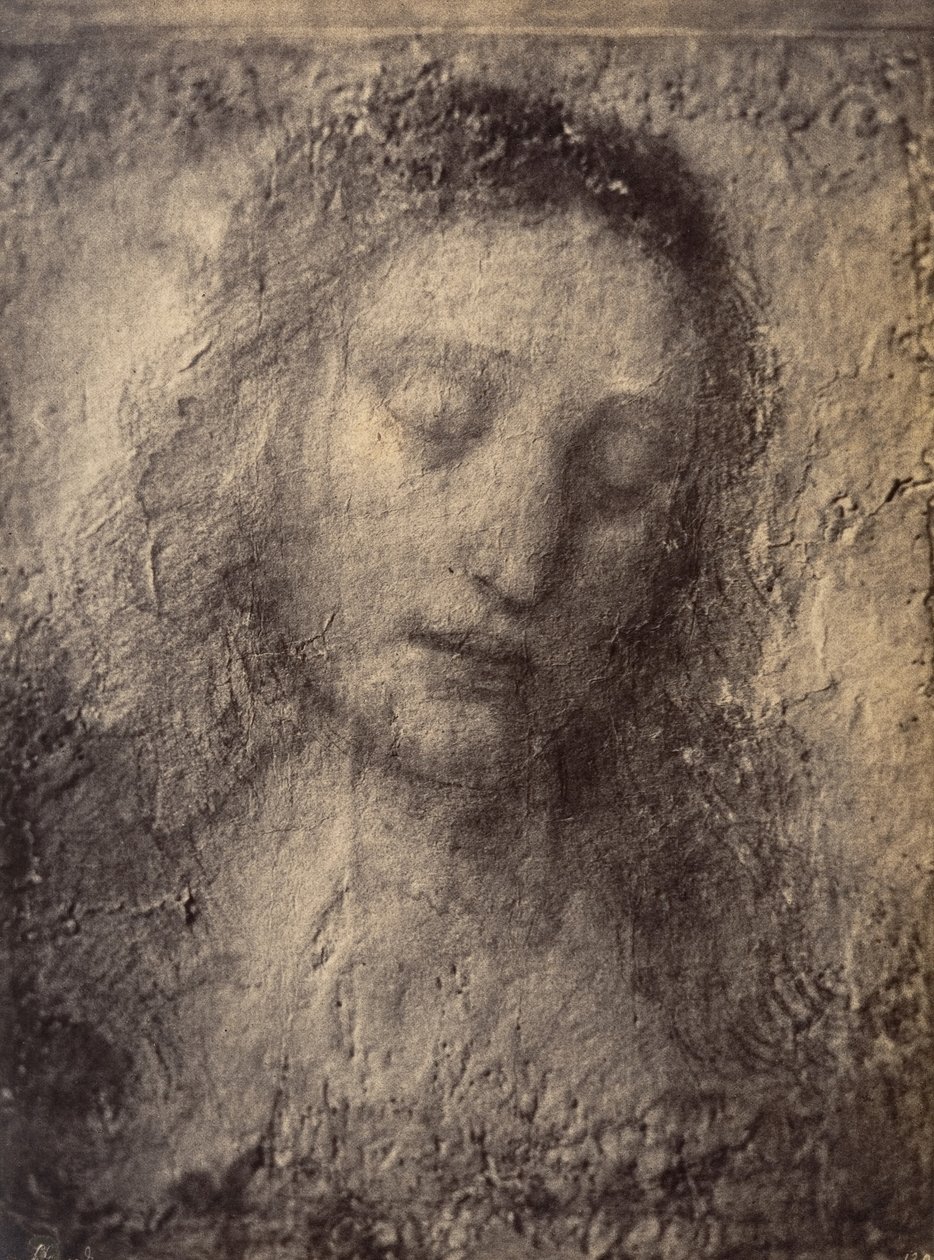 [Kopio Kristuksen päästä Leonardo da Vincin "Viimeinen ehtoollinen"], 1857-61. tekijältä Léon Gérard