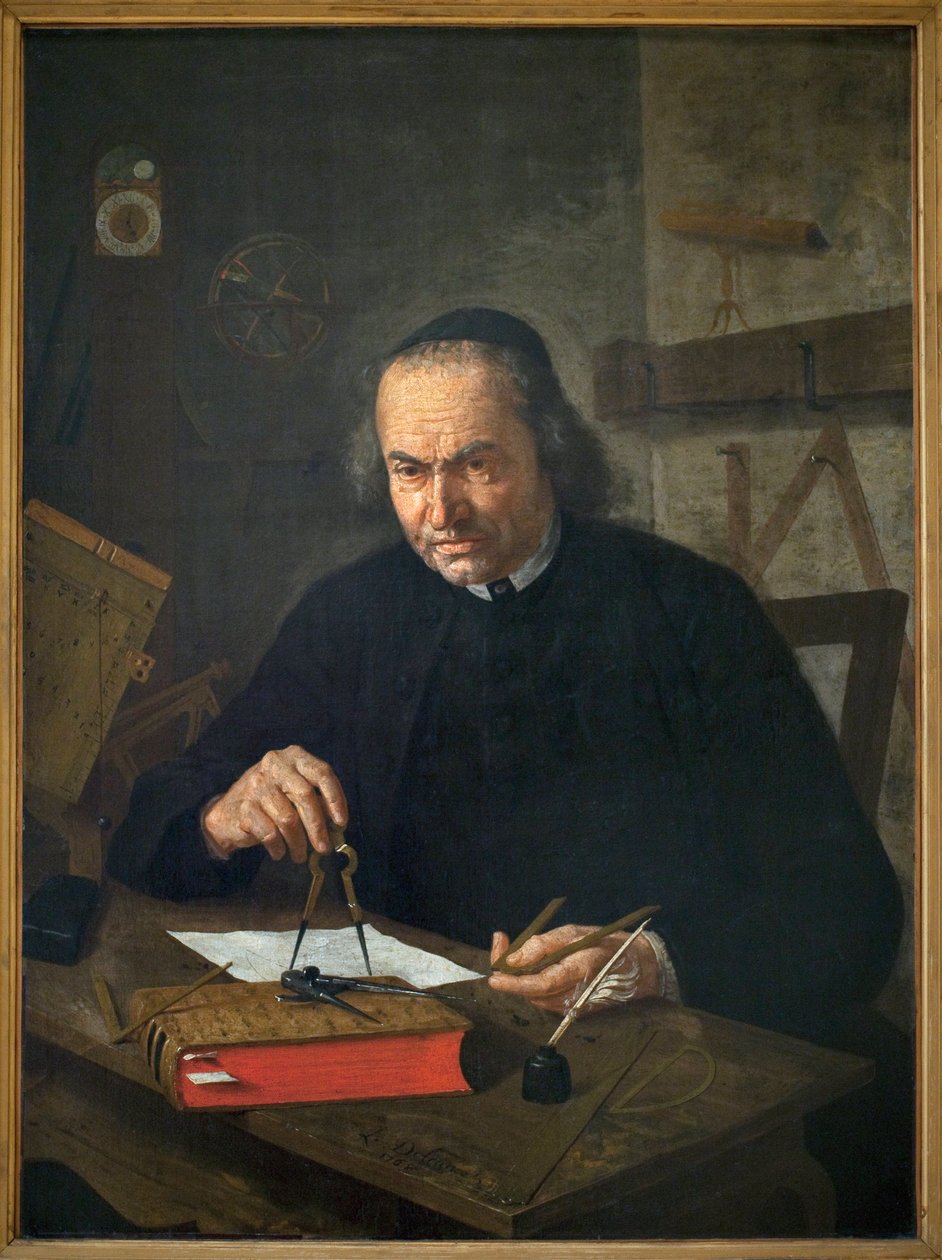 Abbe Nicolas Joseph Neurayn (1706-1774) muotokuva. Maalaus Leonard Defrance (1735-1805), öljy kankaalle tekijältä Léonard Defrance
