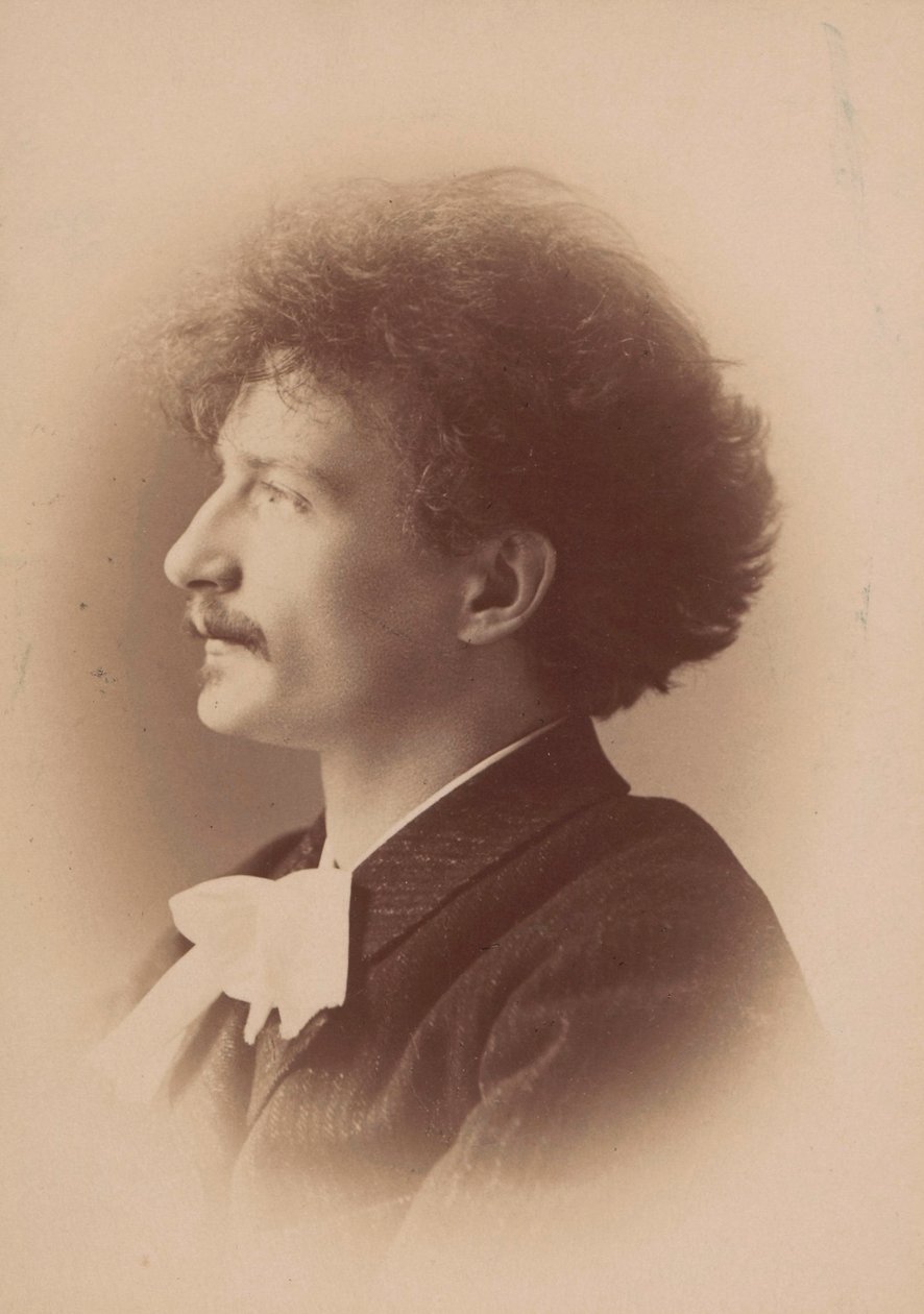 Muotokuva säveltäjä Ignacy Jan Paderewskista 1860-1941, 1890. tekijältä London . Photo studio Elliott and