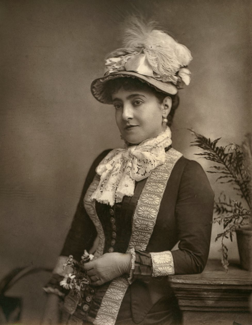 Adelina Patti, italialainen oopperadiiva, 1882. tekijältä London Stereoscopic and Photographic Co
