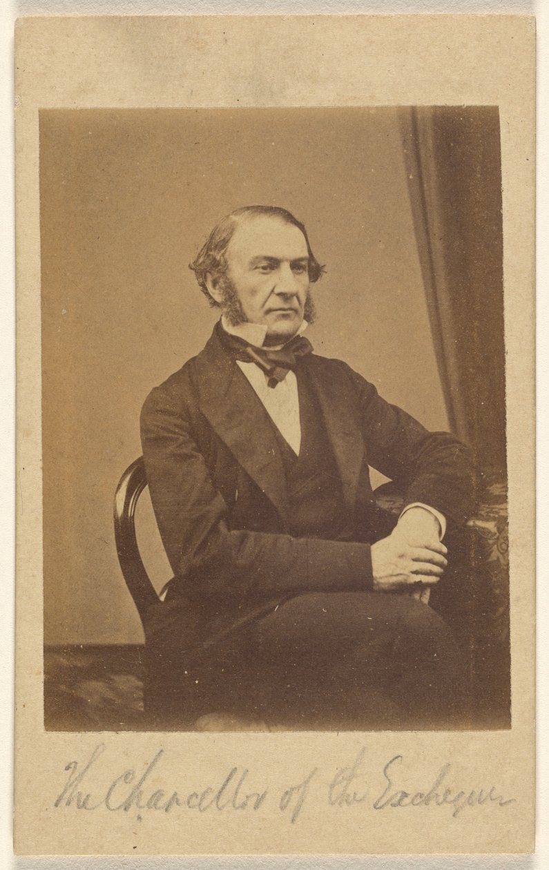 [William Ewart Gladstone, valtiovarainministeri] tekijältä London Stereoscopic and Photographic Company