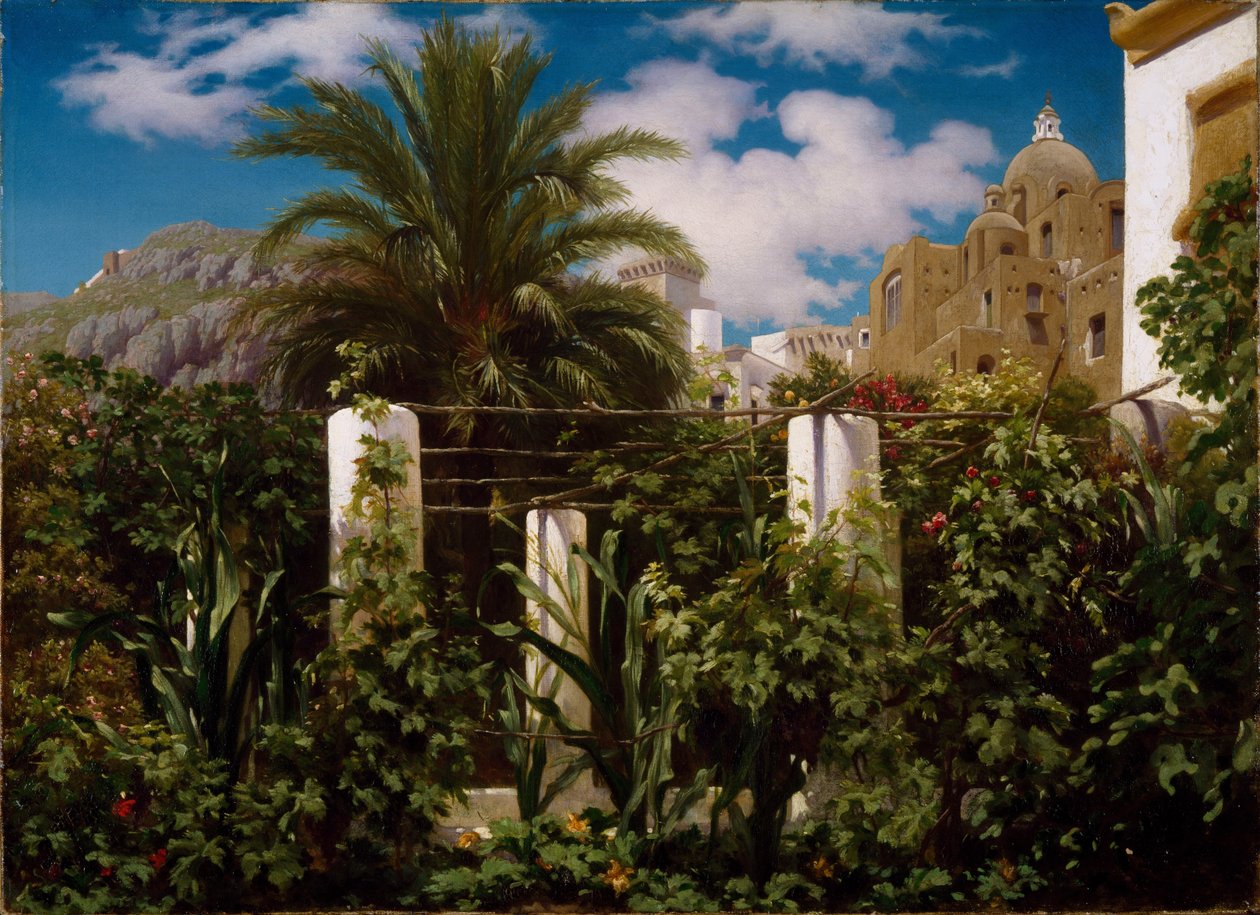 Innin puutarha, Capri tekijältä Frederic Leighton