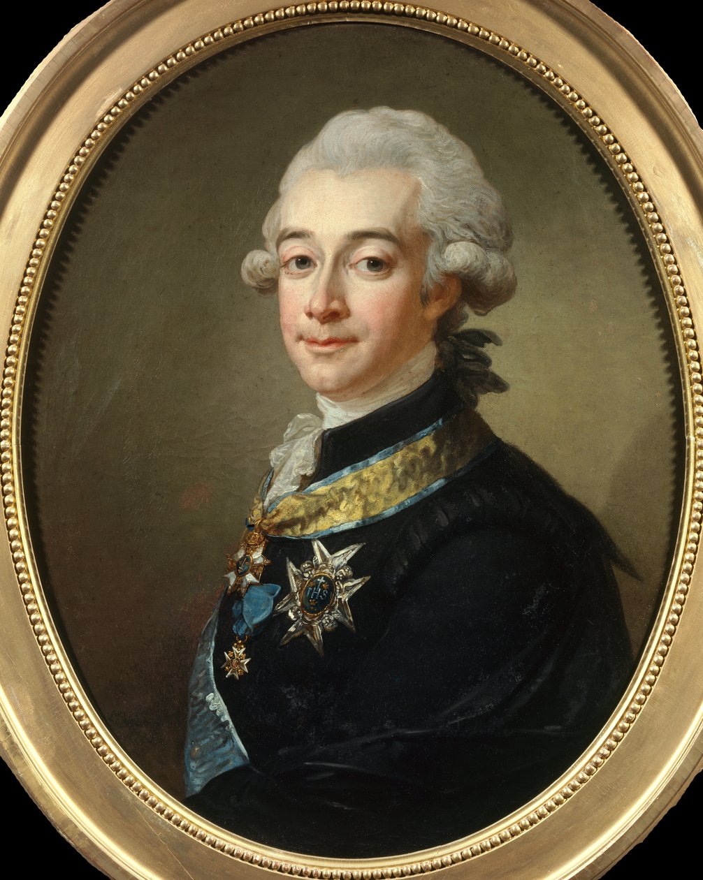 Fersenin kreivin Hans Axelin (1755 - 1810) Muotokuva mokkanahka Marechalista. Pasch Lorenzin (1733 - 1805) maalaus. Yksityinen kokoelma. tekijältä Lorens the Younger Pasch