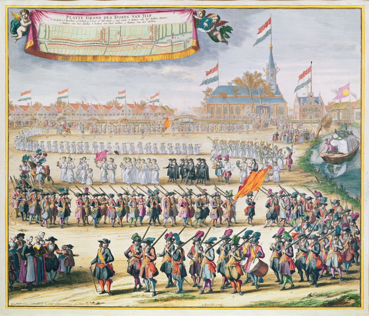 Rijswijkin rauhan muistojuhla, 1697 tekijältä Lorenz Scherm