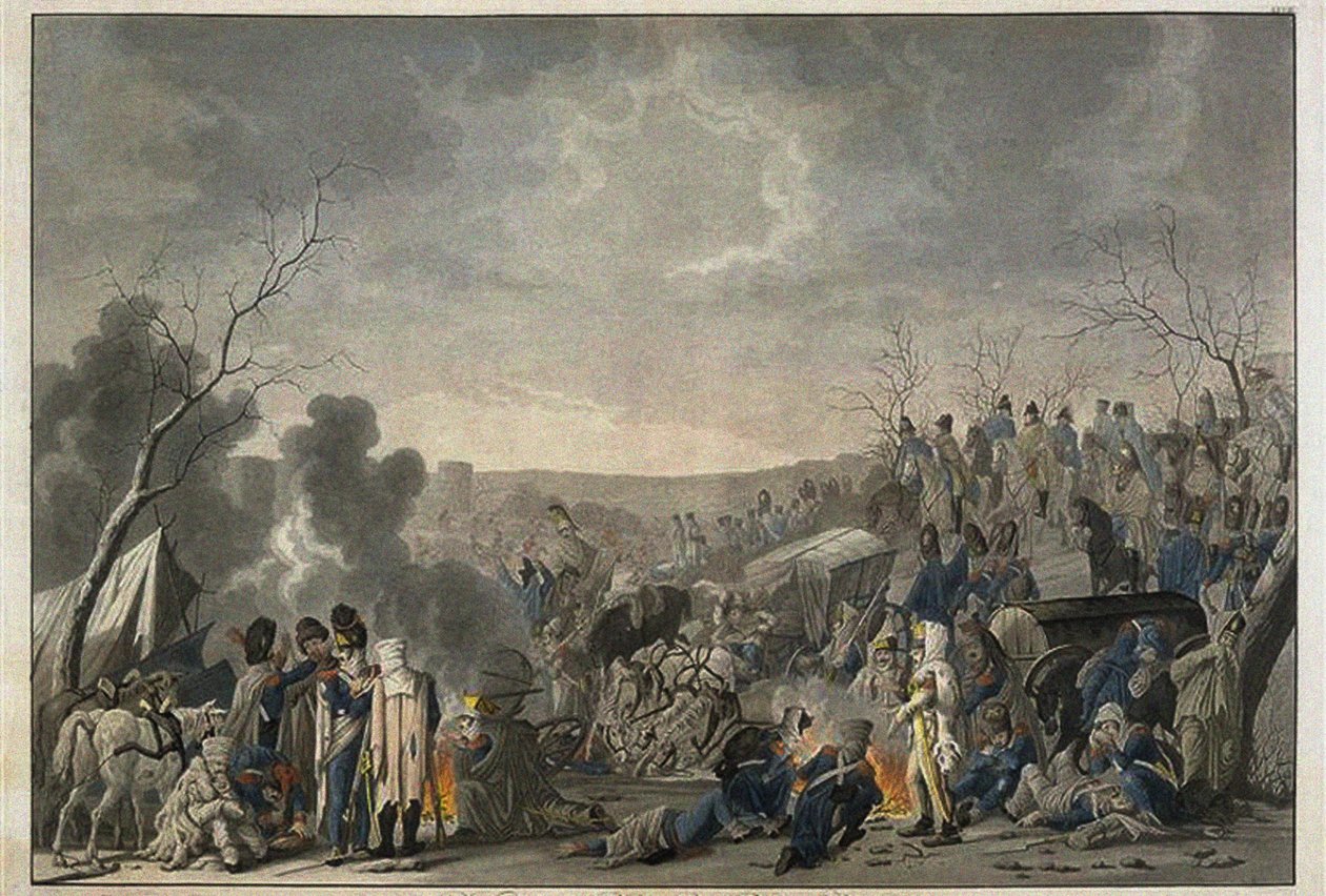 Grande Arméen vetäytyminen Moskovasta 1812, 1813 tekijältä Lorenz Rugendas