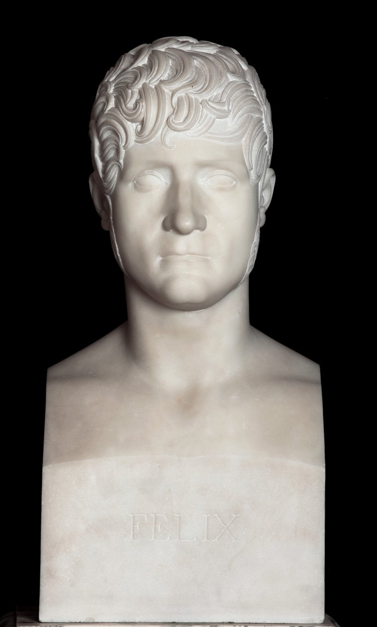Felix Baciocchin rintakuva (marmori) tekijältä Lorenzo Bartolini