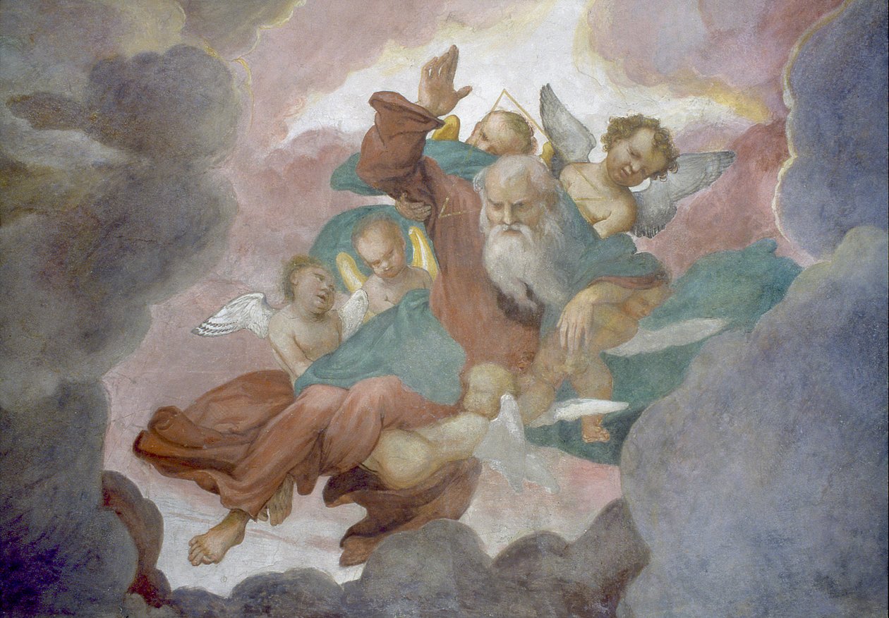 Enkeleiden nostama Jumala, 1525 tekijältä Lorenzo Lotto