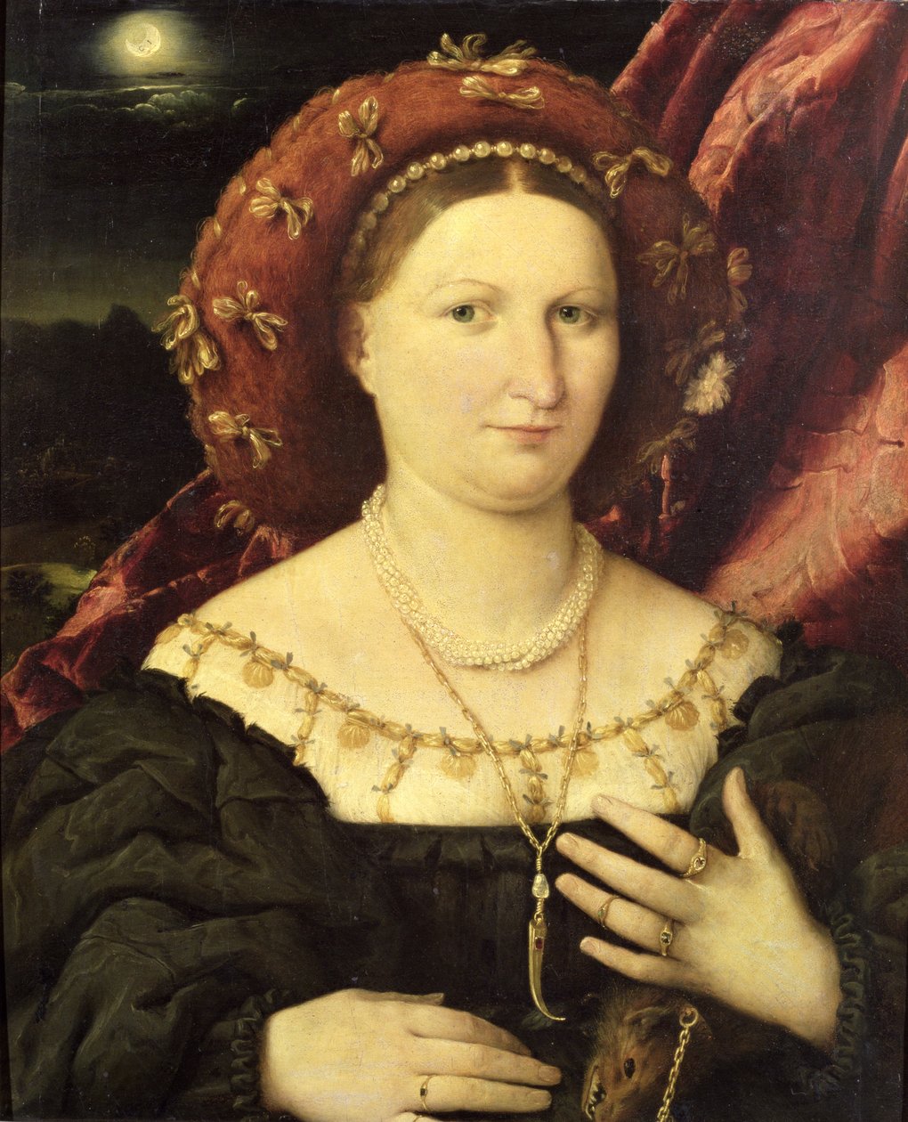 Lucina Brembatin muotokuva, noin 1523 tekijältä Lorenzo Lotto