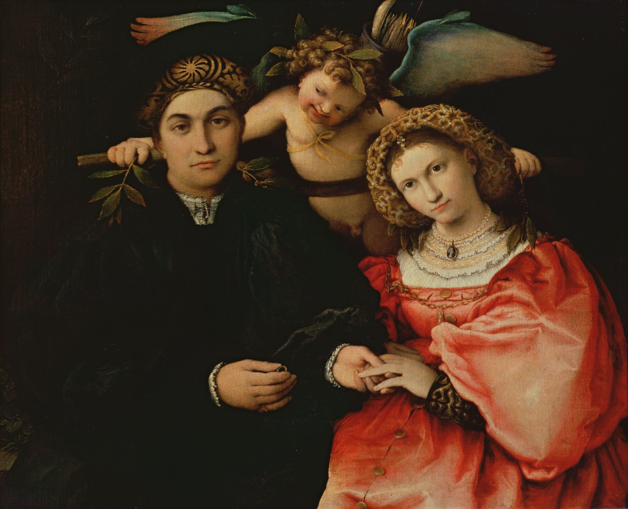 Signor Marsilio Cassotti ja hänen vaimonsa Faustina, 1523 tekijältä Lorenzo Lotto