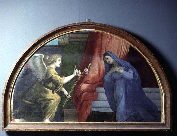 Anunciation, n. 1530-35 tekijältä Lorenzo Lotto