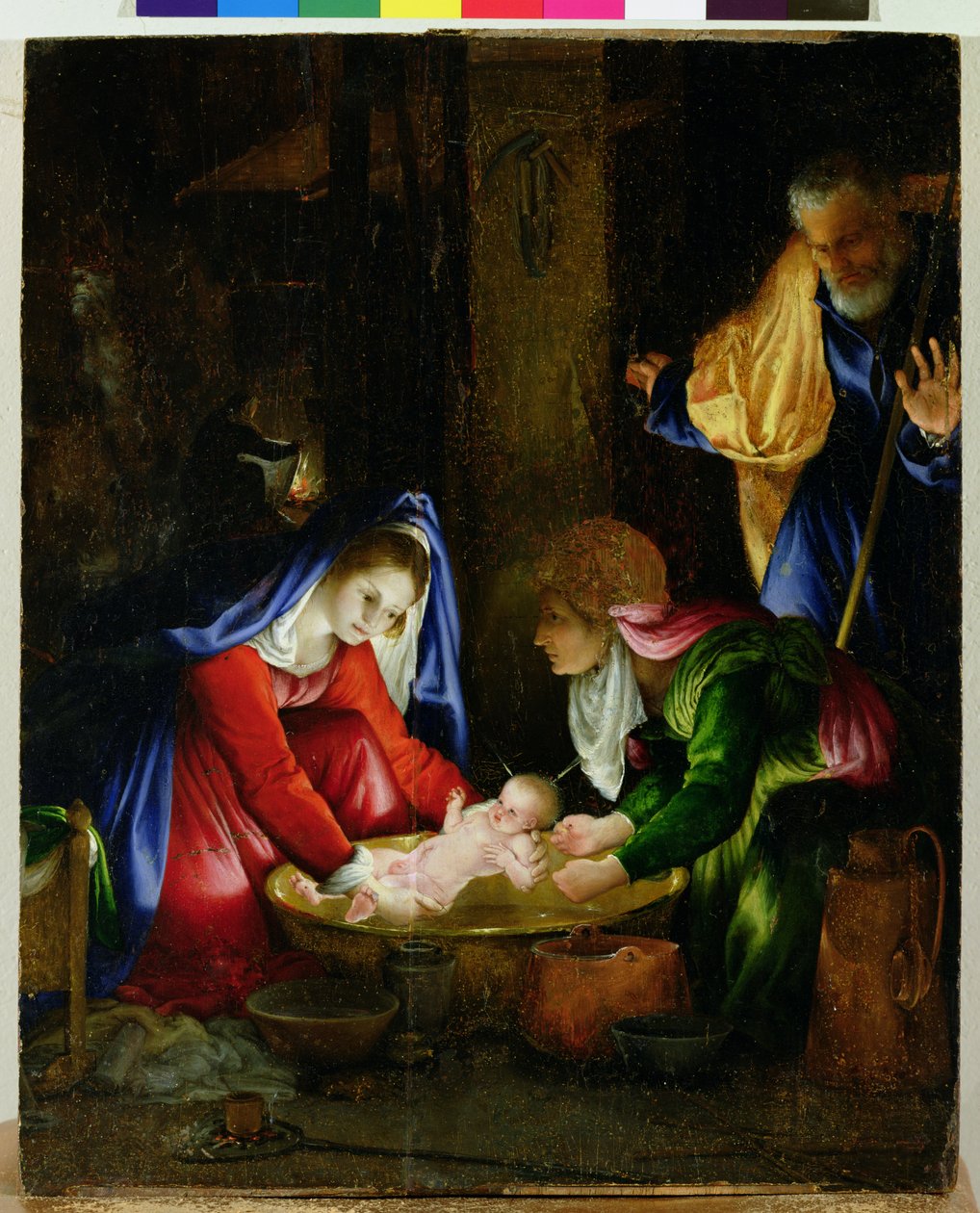Syntymä, 1527 tekijältä Lorenzo Lotto