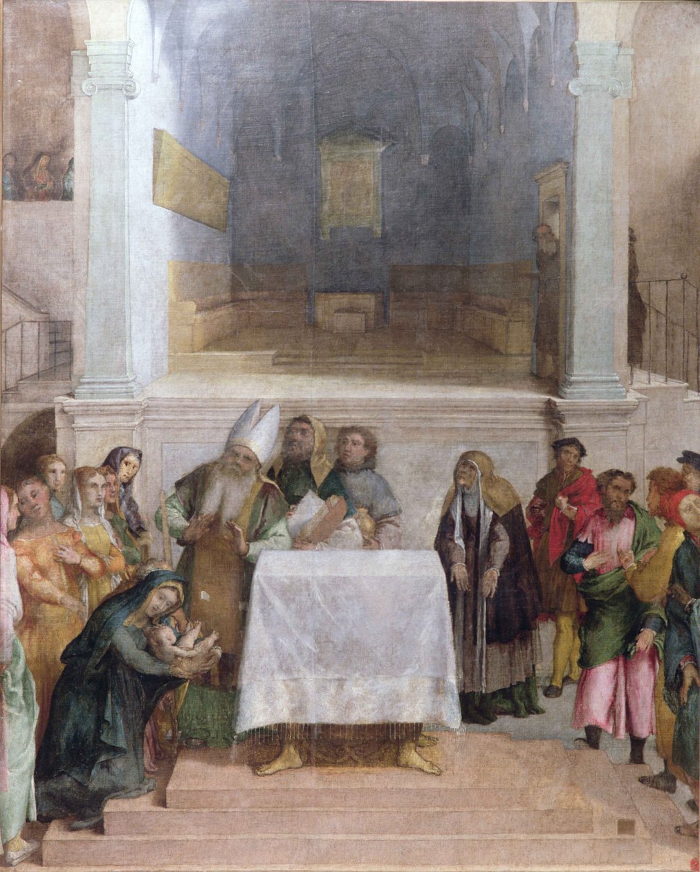 Kristuksen esittely temppelissä, noin 1556 tekijältä Lorenzo Lotto