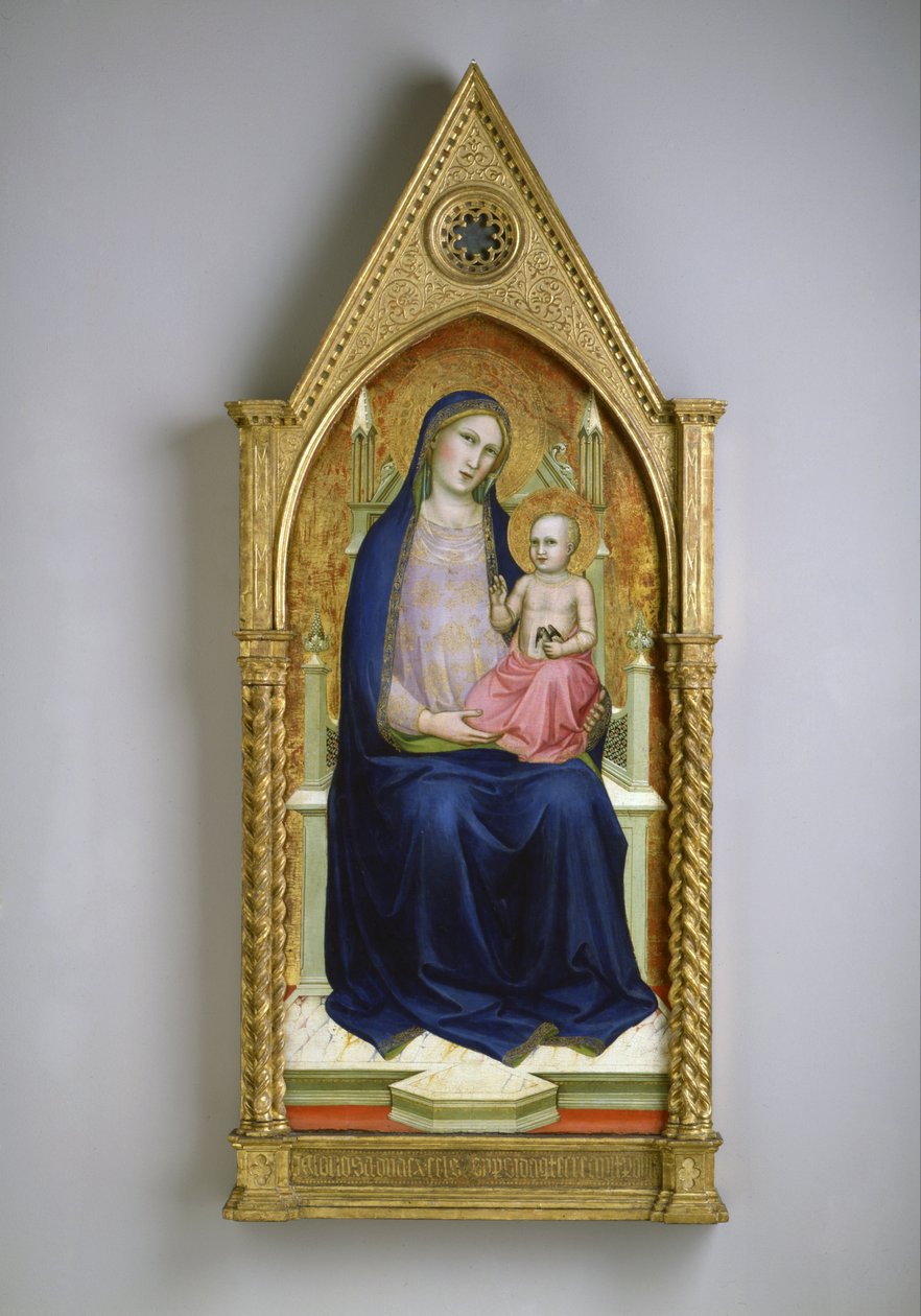 Madonna valtaistuimelle tekijältä Lorenzo Monaco