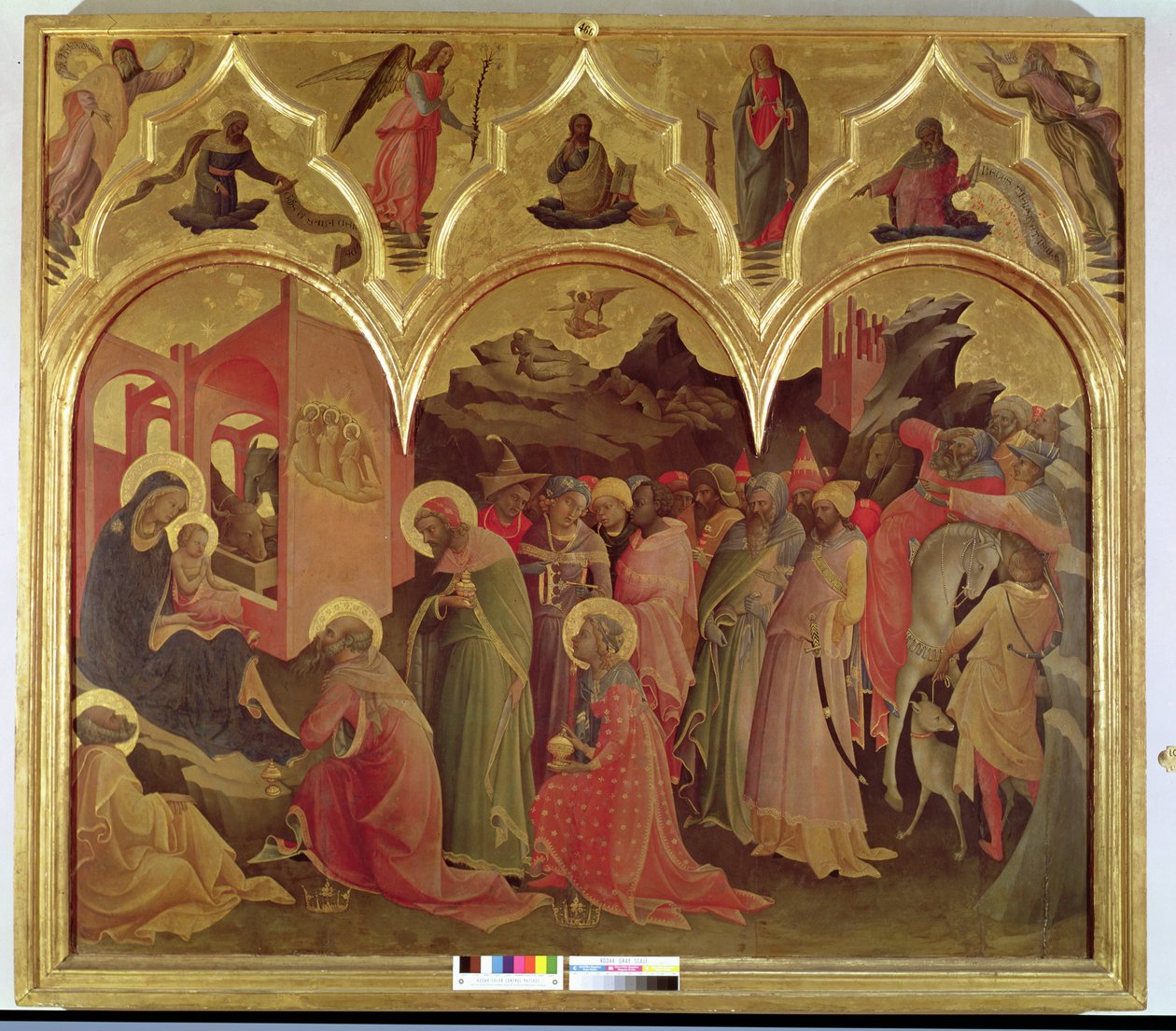 Maagien palvominen, 1422 (tempera taululle). tekijältä Lorenzo Monaco