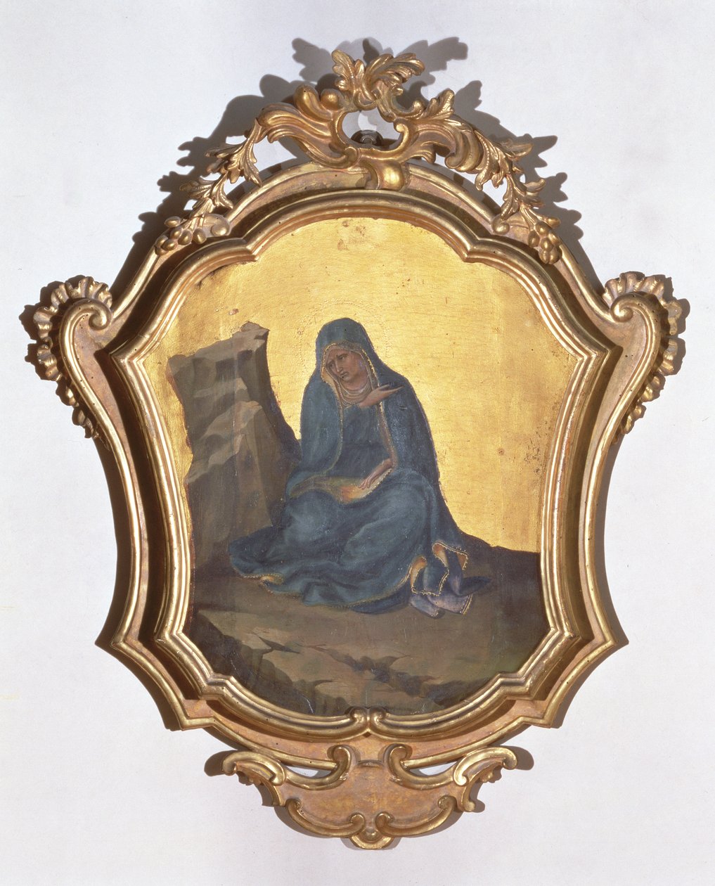 The Virgin Mourning (tempera paneelissa) tekijältä Lorenzo Monaco