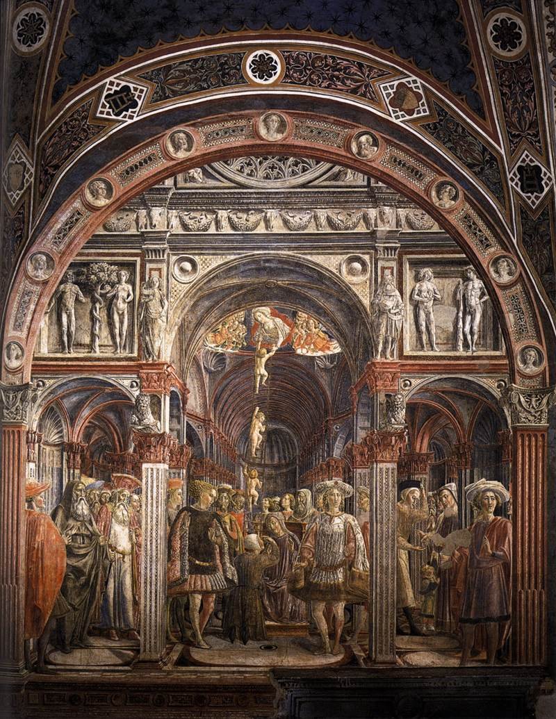 Spedale di Santa Maria della Scalan perustaminen tekijältä Lorenzo di Pietro Vecchietta