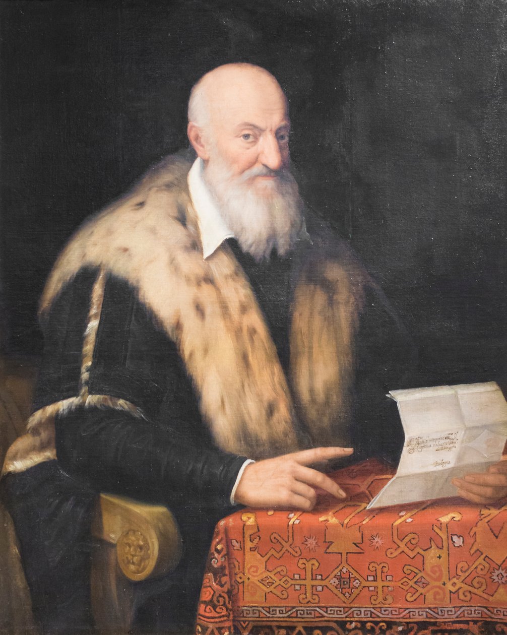 Quaranta Malvasian muotokuva, noin 1570-76 (öljy kankaalle). tekijältä Lorenzo (c.1530 76) Sabatini