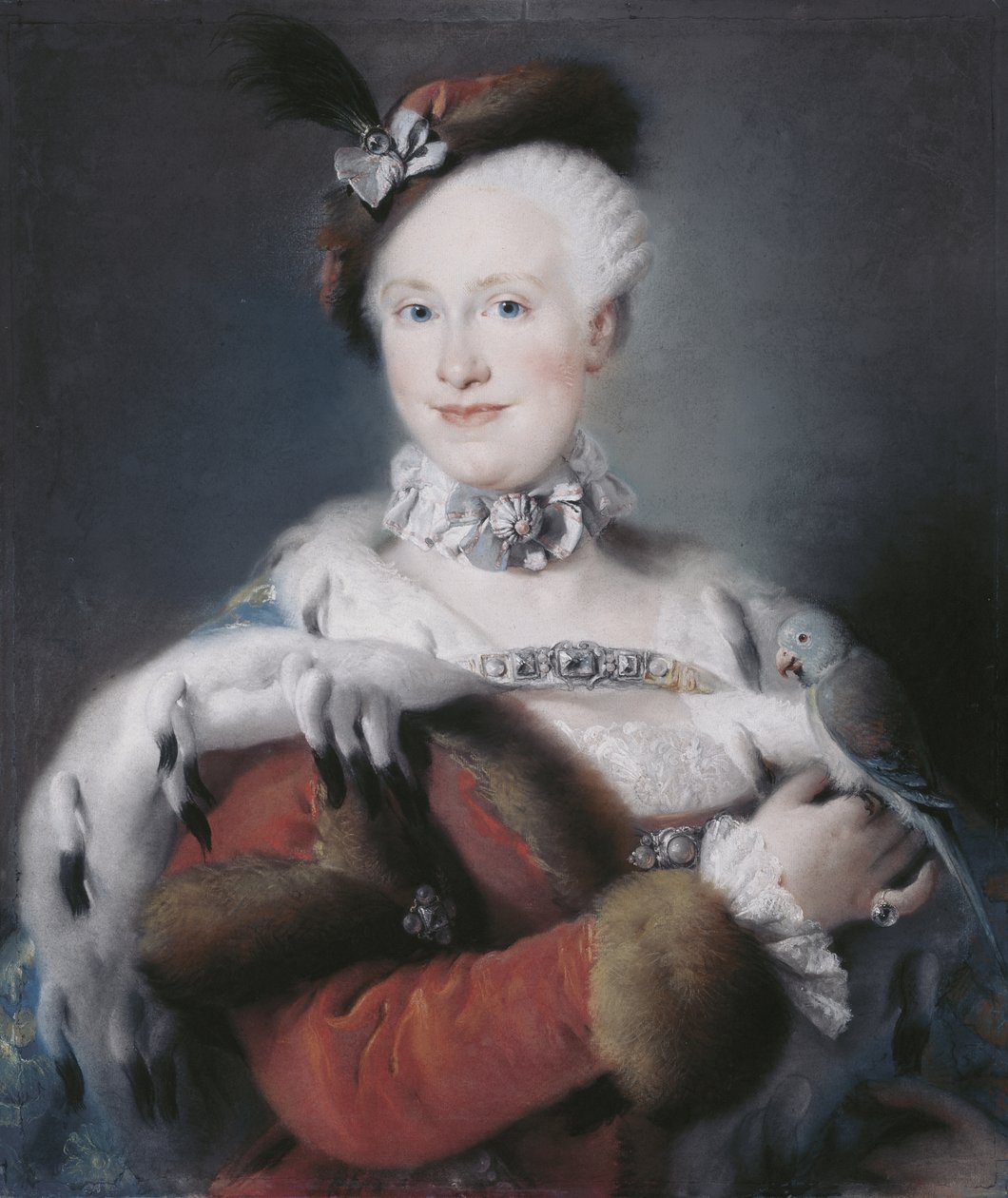 Espanjalaisen Infanta Maria Luisan muotokuva 1745-1792, Pyhän Rooman keisarinna, 1763 tekijältä Lorenzo Baldissera Tiepolo