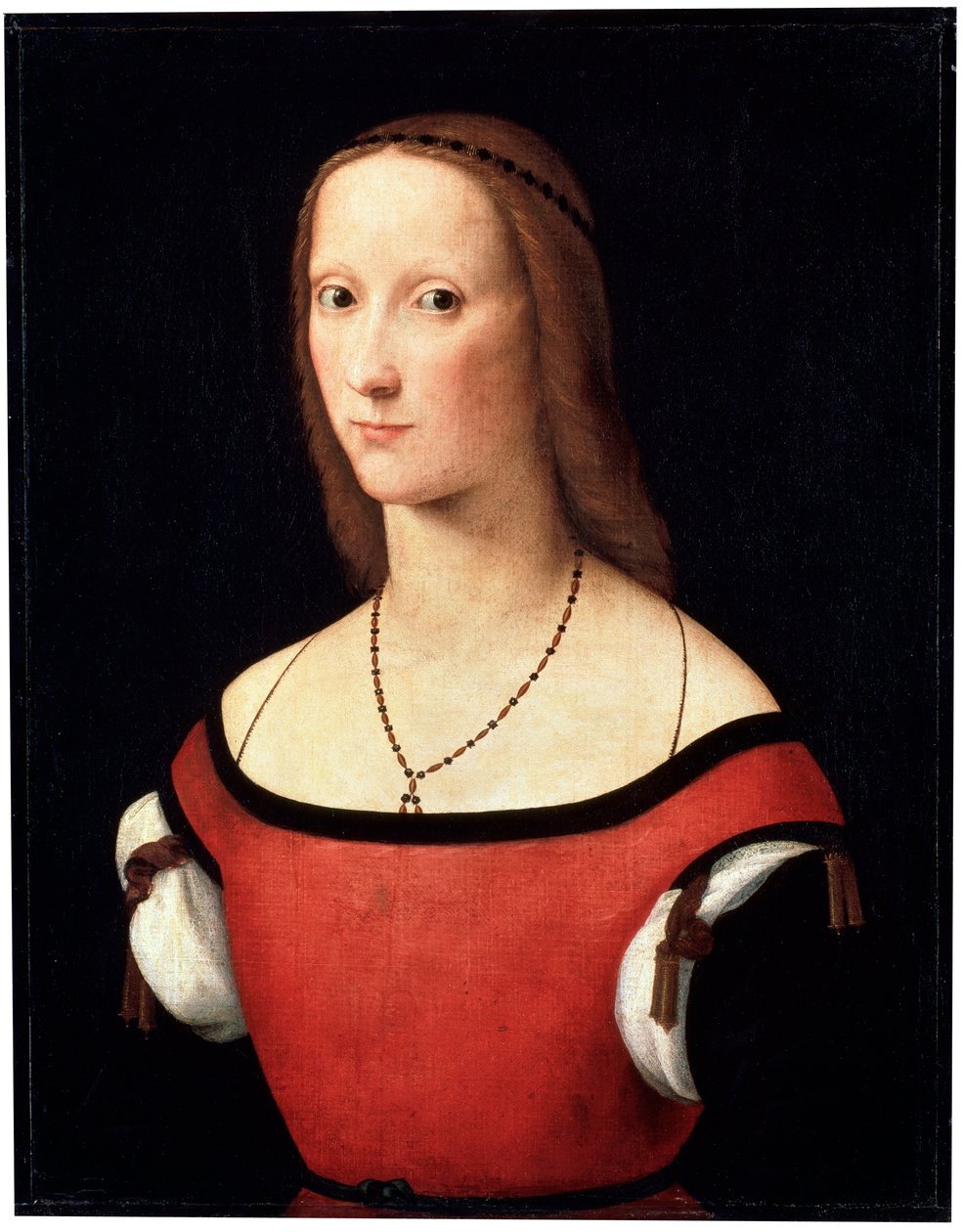 Naisen muotokuva, c1500-c1506 tekijältä Lorenzo Costa
