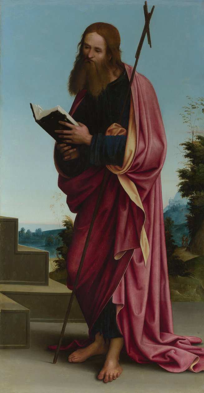 Pyhän Filippoksen apostoli korkeaalttaritaulu, S. Pietron oratorio Vincolissa, 1505 tekijältä Lorenzo Costa