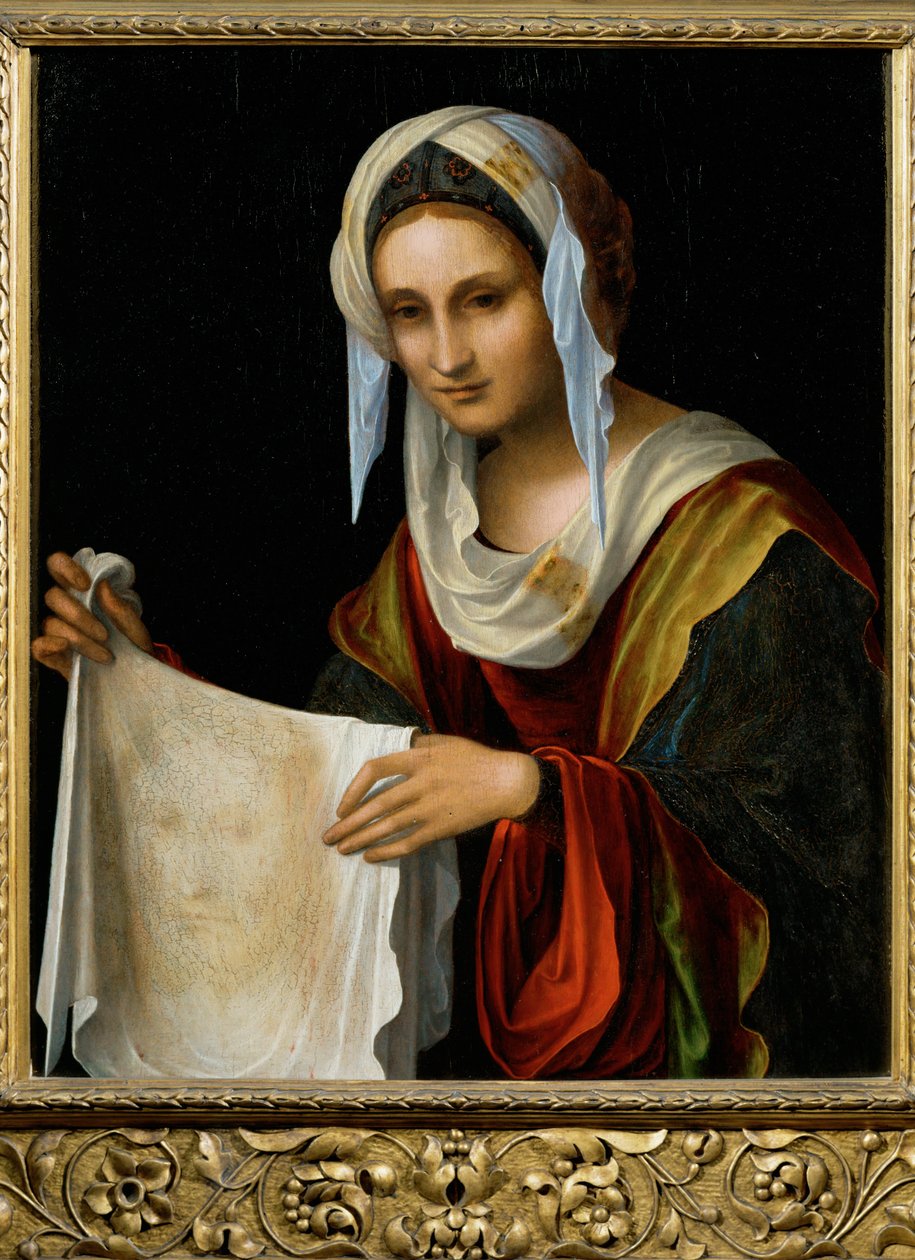 Pyhä Veronica, 1400-luvun loppupuoli (maalaus puulle) tekijältä Lorenzo Costa