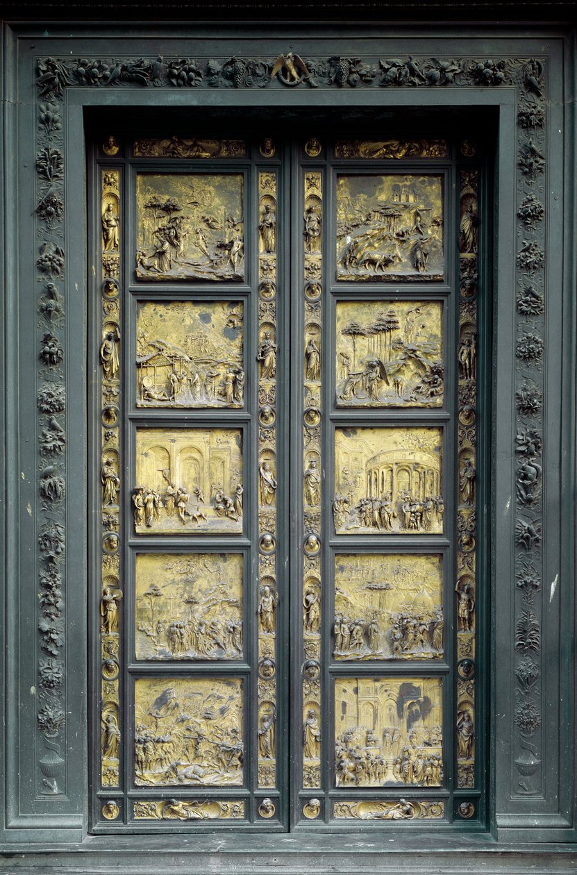 Paratiisin portti, toteuttaja Ghiberti Lorenzo (1378-1443) tekijältä Lorenzo Ghiberti