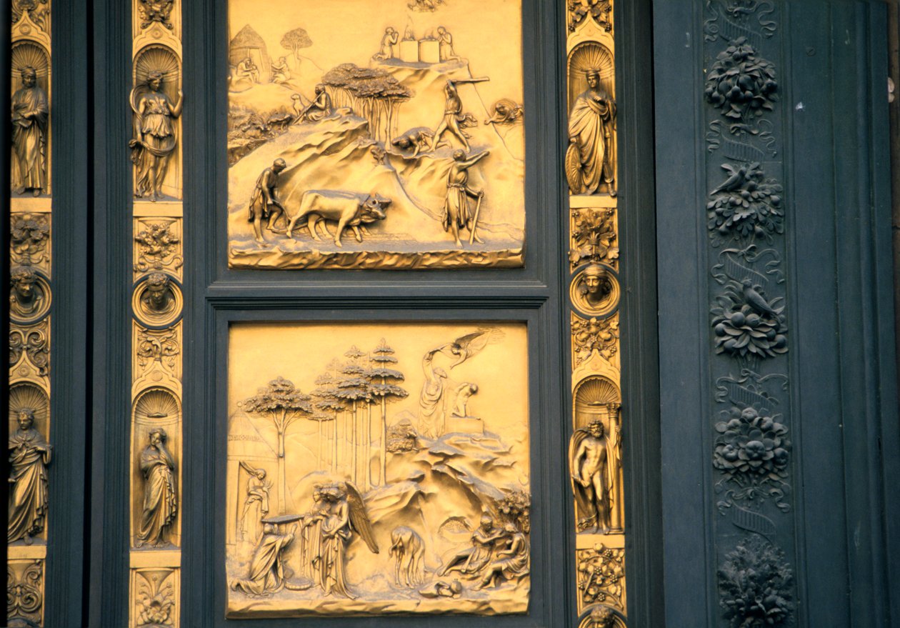Paratiisin portit, kastekappeli, Firenze, Italia, 1425-1452 tekijältä Lorenzo Ghiberti