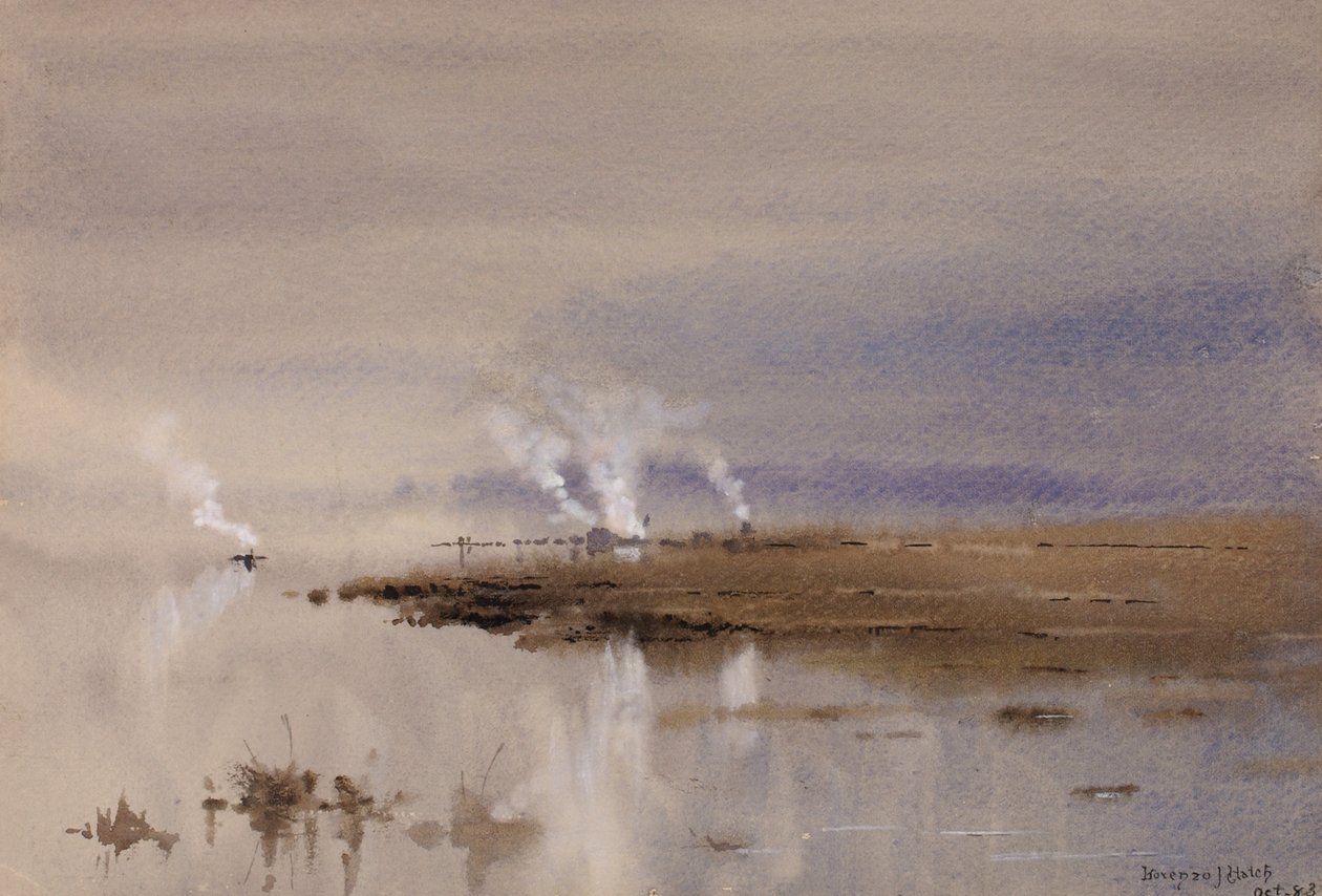 Luonnos Potomacista, 1883. tekijältä Lorenzo J. Hatch