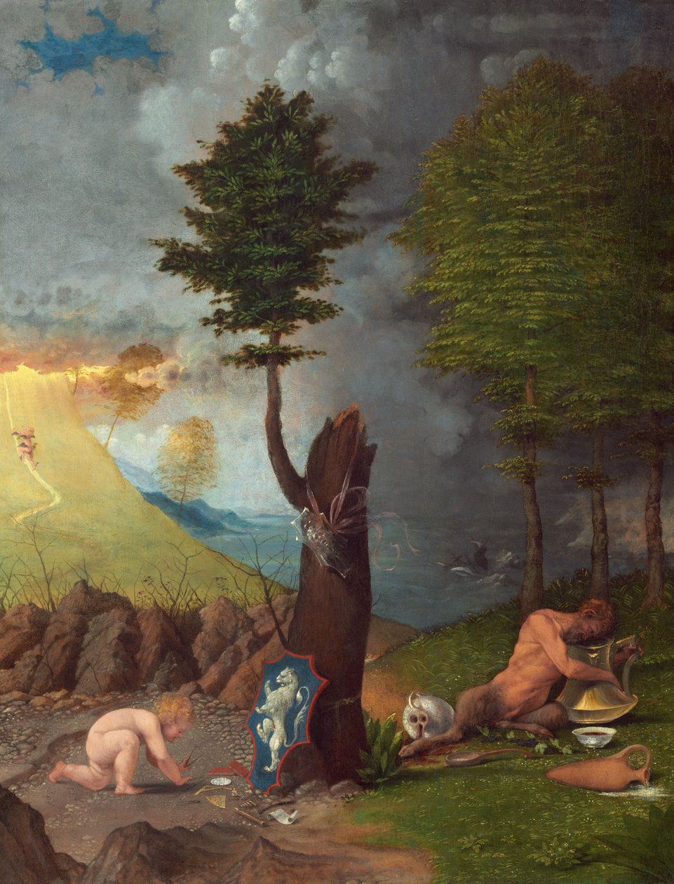 Allegoria hyveestä ja paheesta tekijältä Lorenzo Lotto