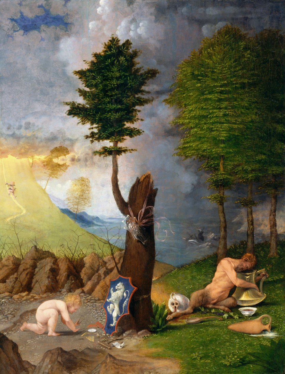 Allegoria hyveestä ja paheesta tekijältä Lorenzo Lotto