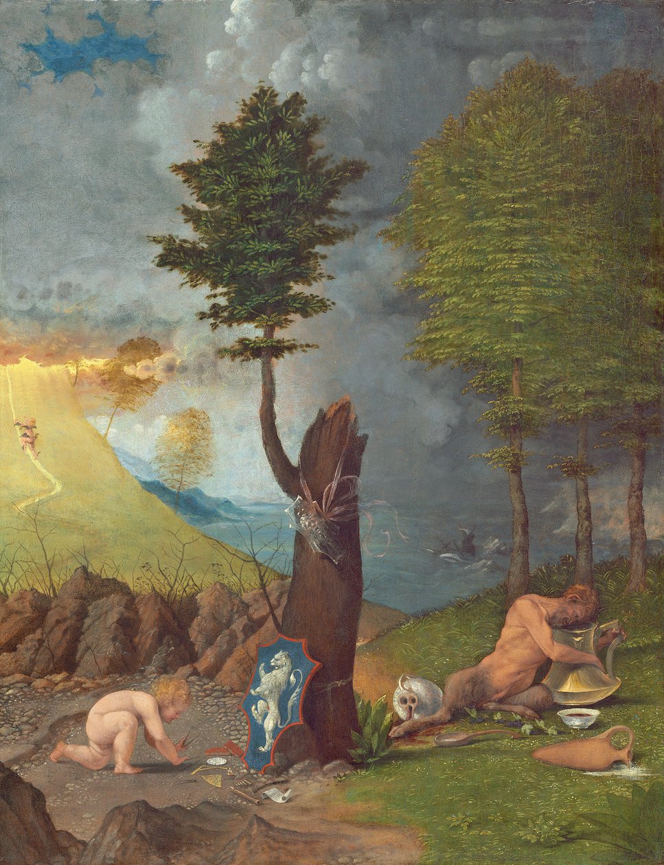 Allegoria hyveestä ja paheesta tekijältä Lorenzo Lotto