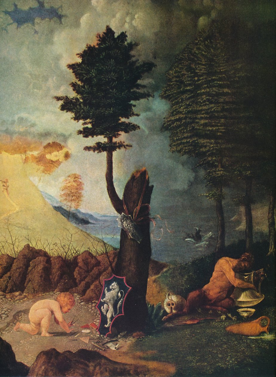 Hyveen ja paheen allegoria, 1505 tekijältä Lorenzo Lotto