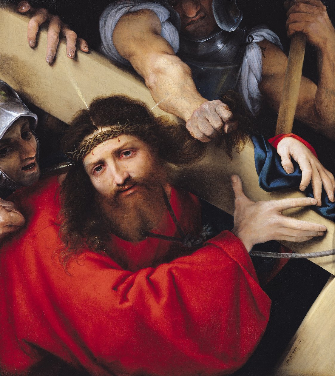Kristus kantaa ristiä, 1526 tekijältä Lorenzo Lotto