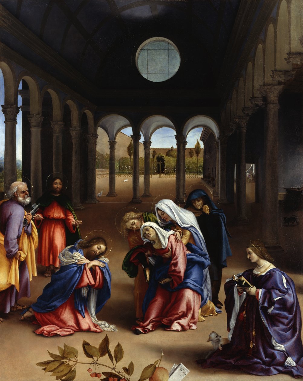 Kristuksen jäähyväiset äidilleen tekijältä Lorenzo Lotto