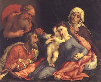 Pyhä perhe tekijältä Lorenzo Lotto