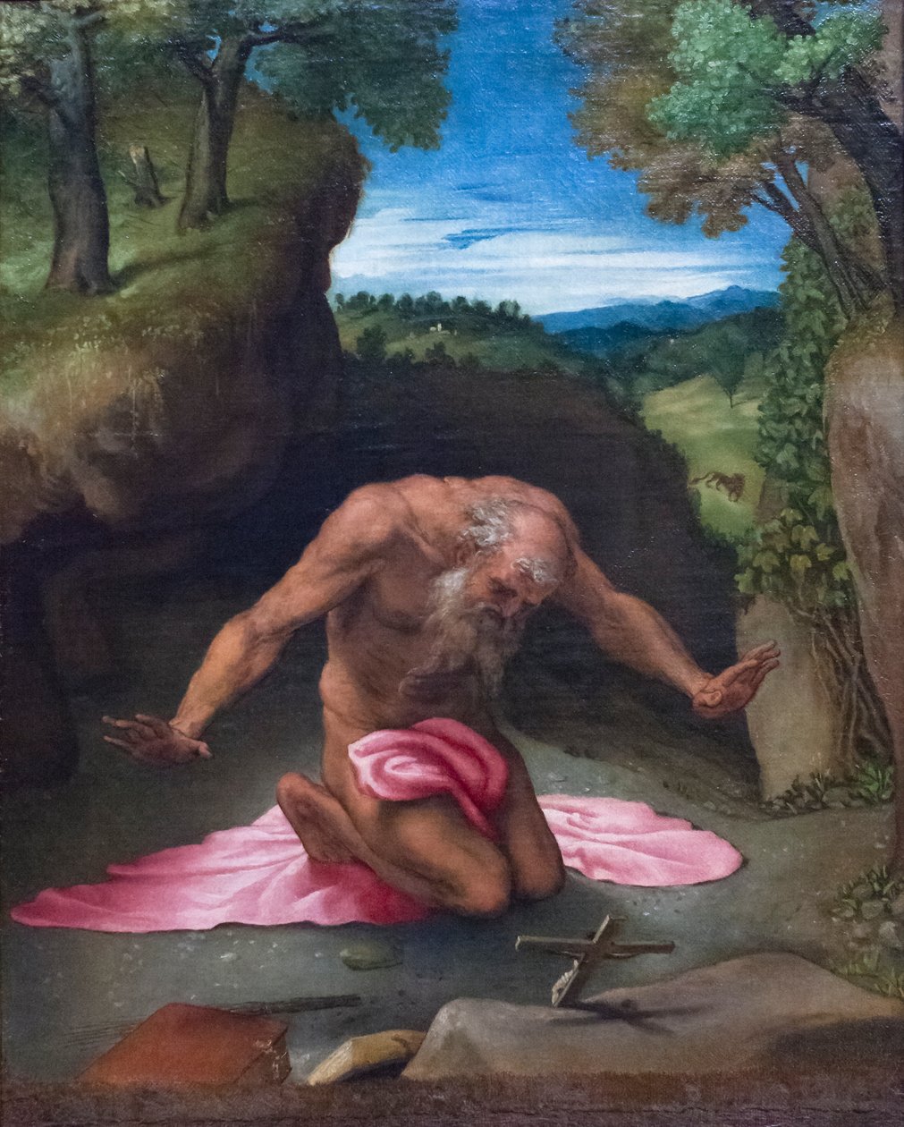 Katuva pyhimys Jerome tekijältä Lorenzo Lotto