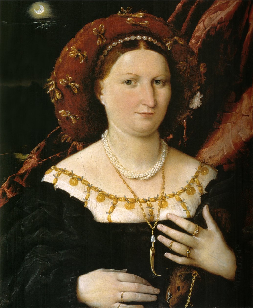 Lucina Brembatin muotokuva tekijältä Lorenzo Lotto