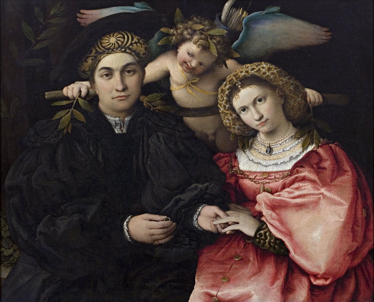 Muotokuva Marsilio Cassottista ja hänen morsiamestaan Faustinasta tekijältä Lorenzo Lotto