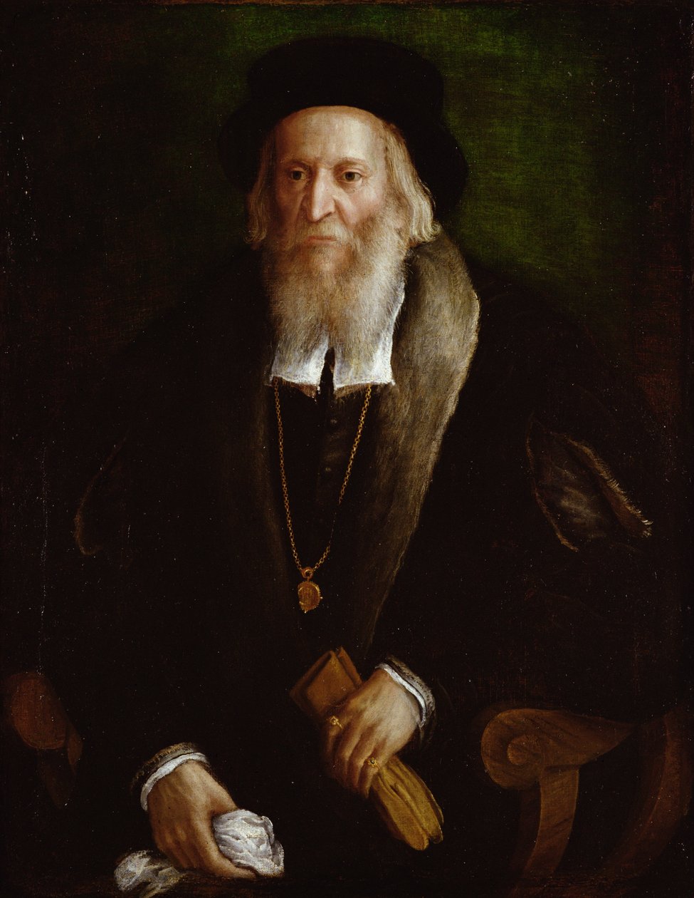Gentlemanin muotokuva, sanotaan olevan Sebastian Cabot (n. 1475-1557) tekijältä Lorenzo Lotto