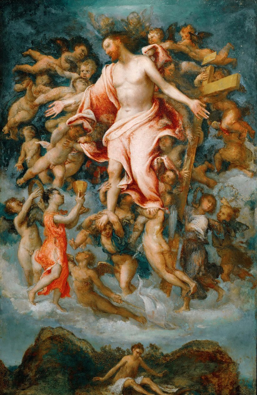 Renessanssi: Kristus luovuttaa verensä - Kristus luovutti verensä Lotto, Lorenzon (1480-1556) toimesta tekijältä Lorenzo Lotto