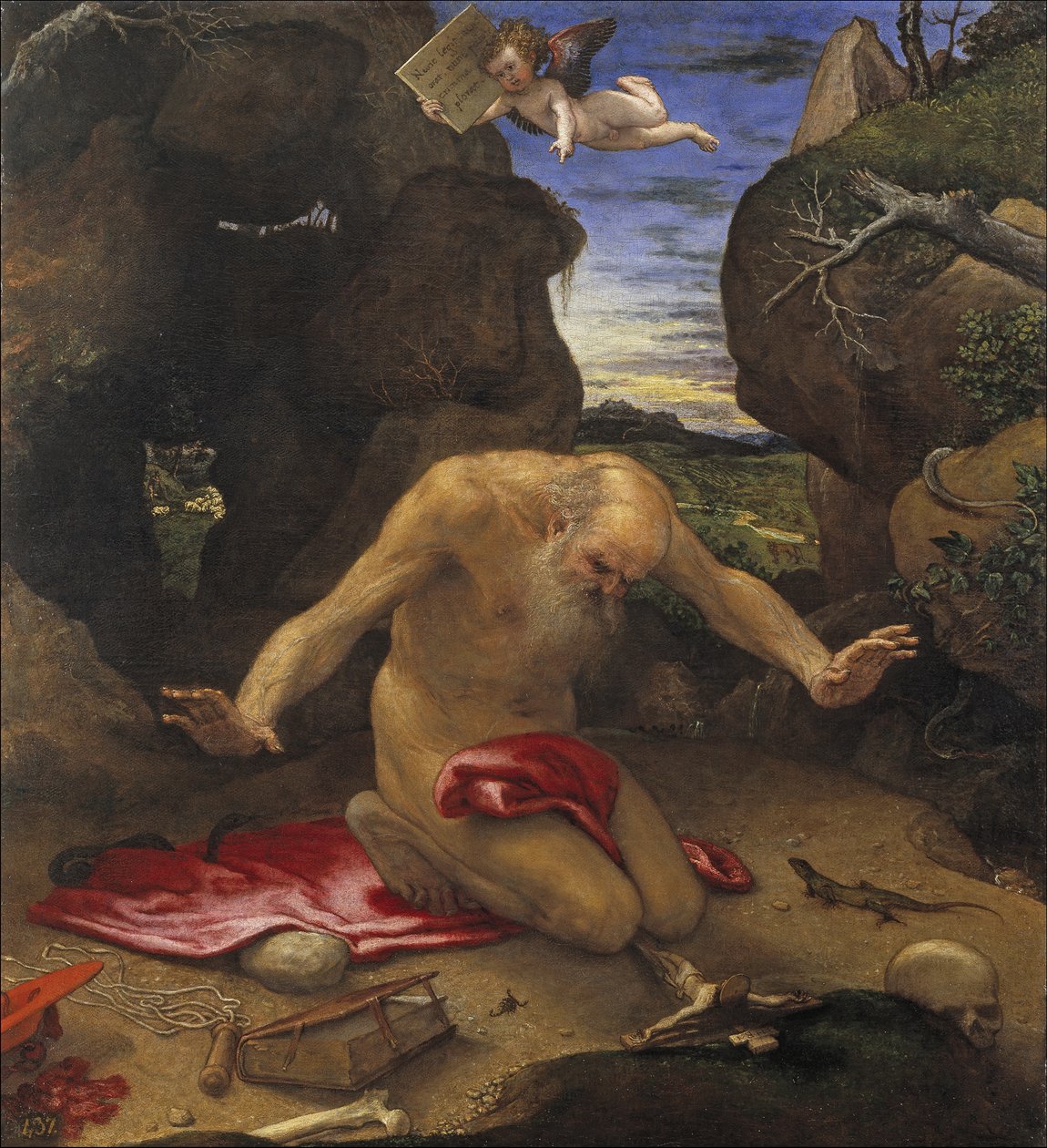 Pyhä Jerome tekijältä Lorenzo Lotto