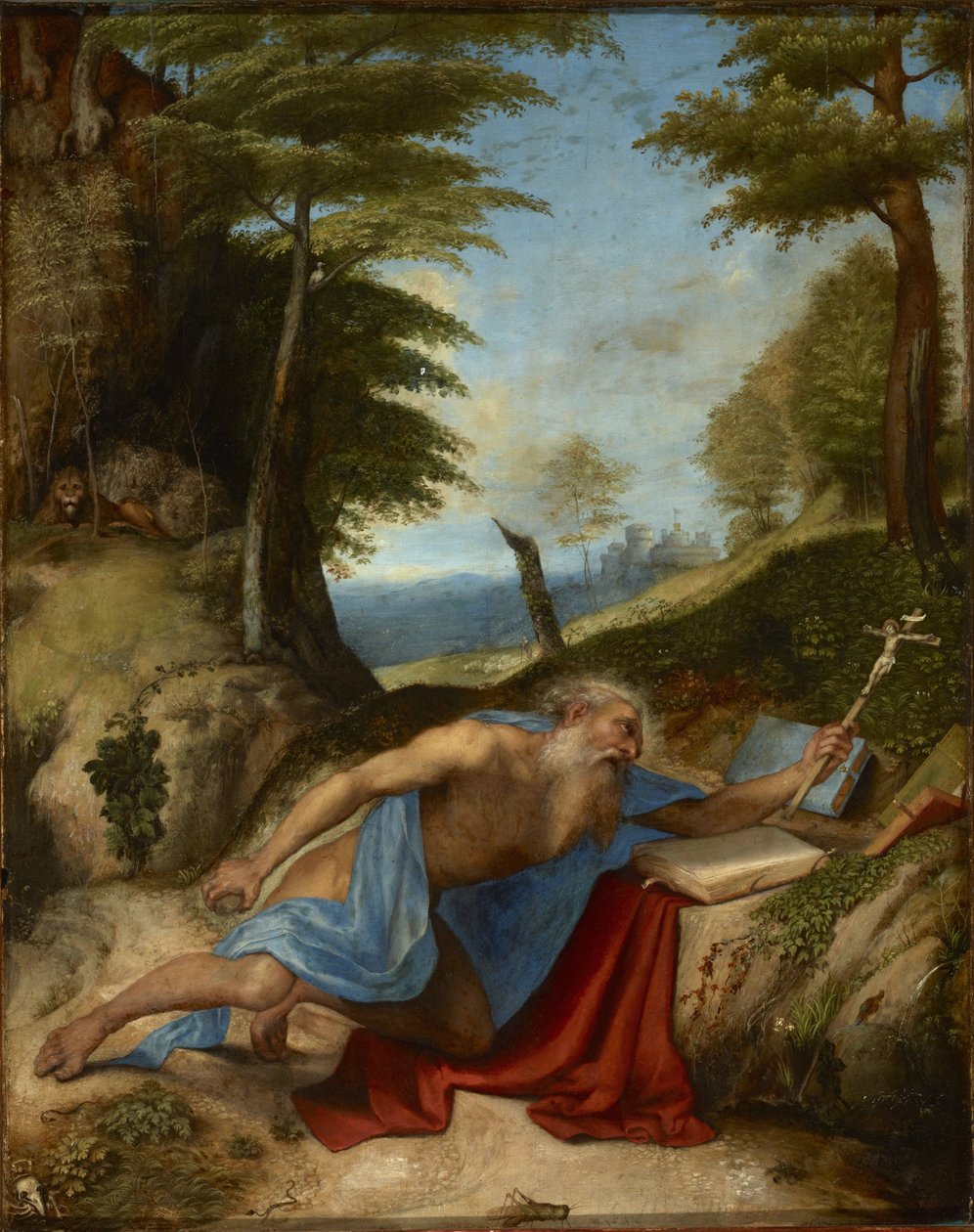 Saint Jerome katuva - Katuva Pyhä Hieronymus, kirjoittanut Lotto, Lorenzo (1480-1556). Öljy puulle, c. 1513. Mitat : 55,8x40 cm. Muzeul National Brukenthal, Sibiu tekijältä Lorenzo Lotto