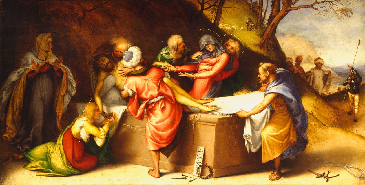 Kristuksen hautaus tekijältä Lorenzo Lotto