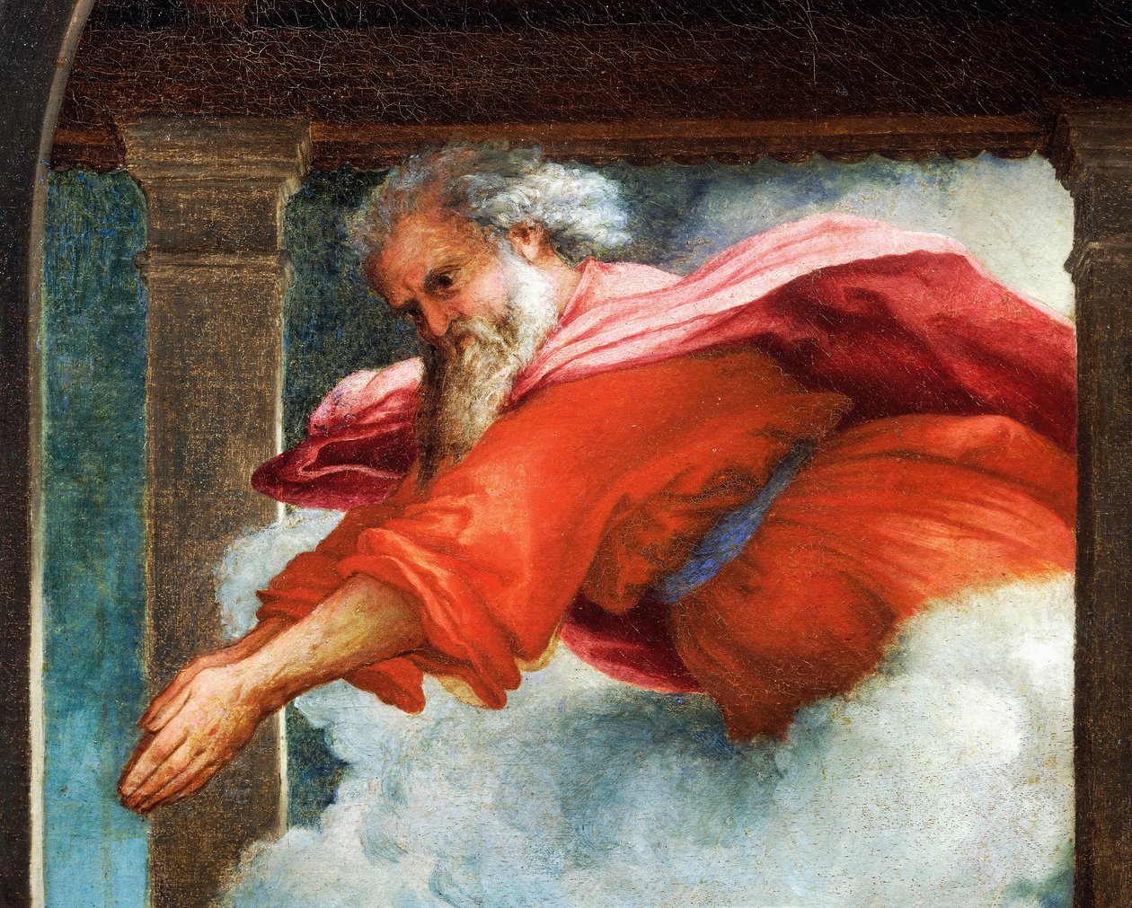 Iankaikkinen isä, yksityiskohta Marian ilmestyksestä, n. 1434, Lorenzo Lotto (1480-1556), öljy kankaalle tekijältä Lorenzo Lotto